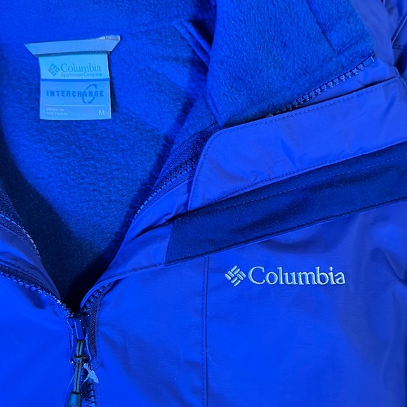 NEW Columbia Ruby River Interchange Jacket 3 in 1 Sytem Medium Royal Blue - Picture 5 of 8